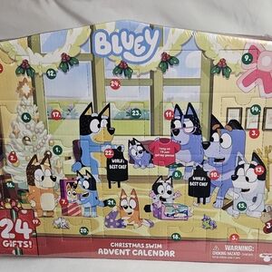 MOOSE TOYs BLUEY Christmas Swim Advent Calendar - 24 Pieces - NEW SEALED